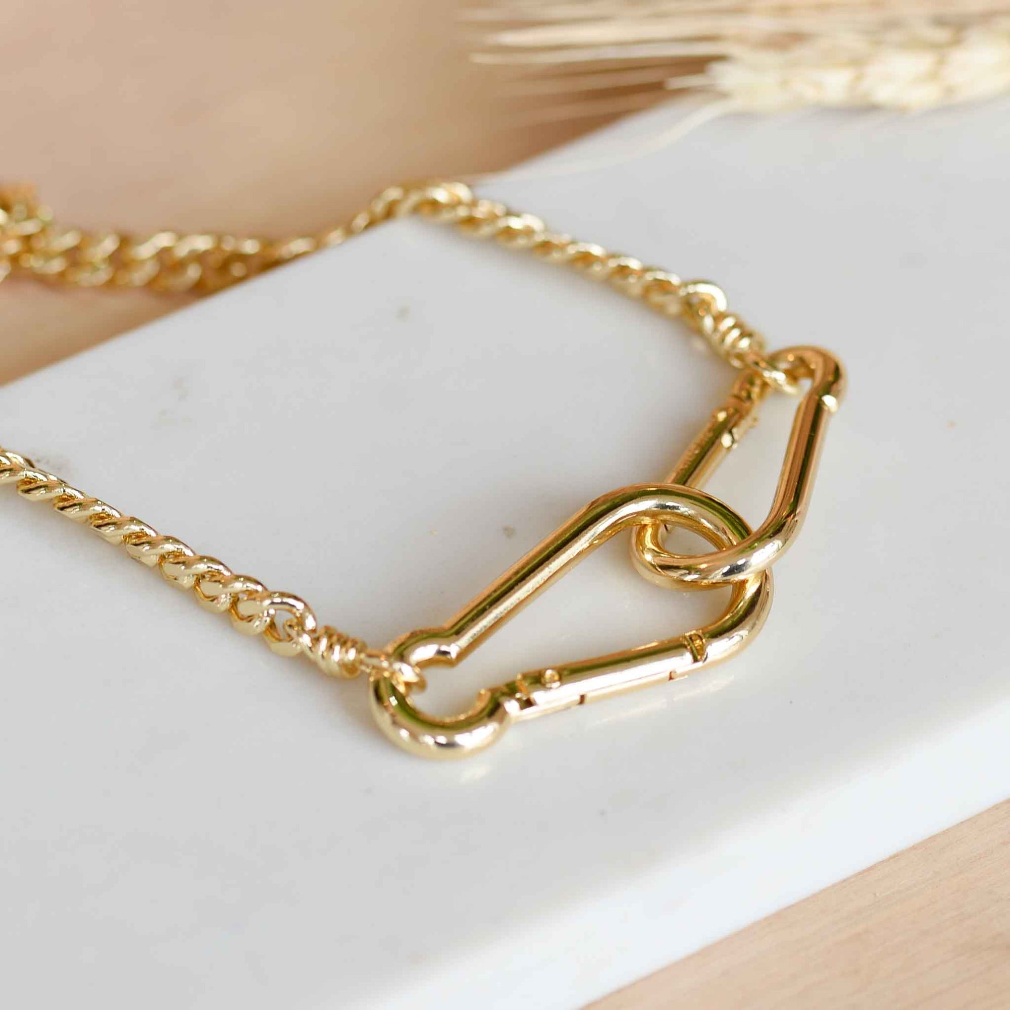 pilgrim-gold-plated-hopeful-carabiner-chain-necklace