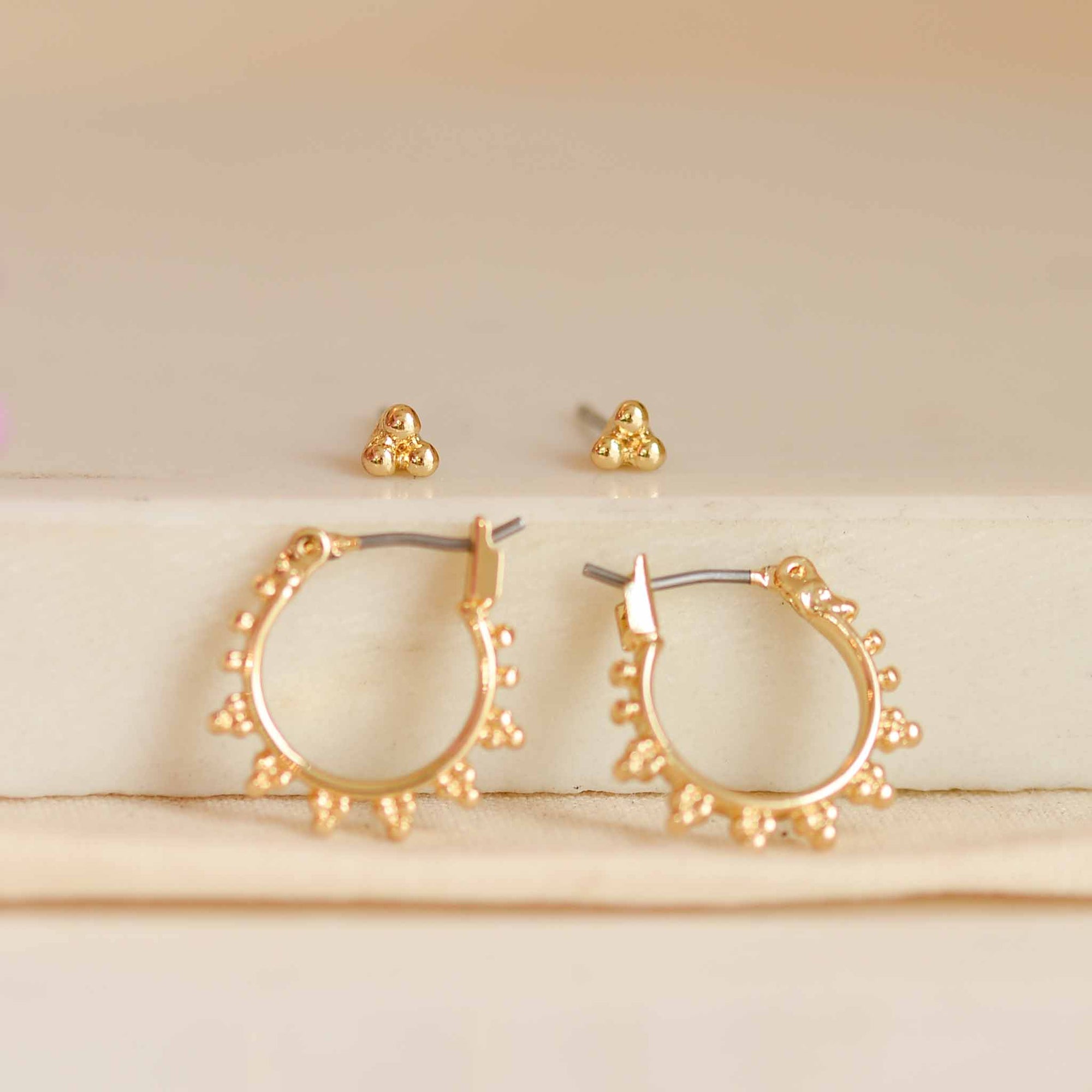 Pilgrim Kate Earrings in Gold