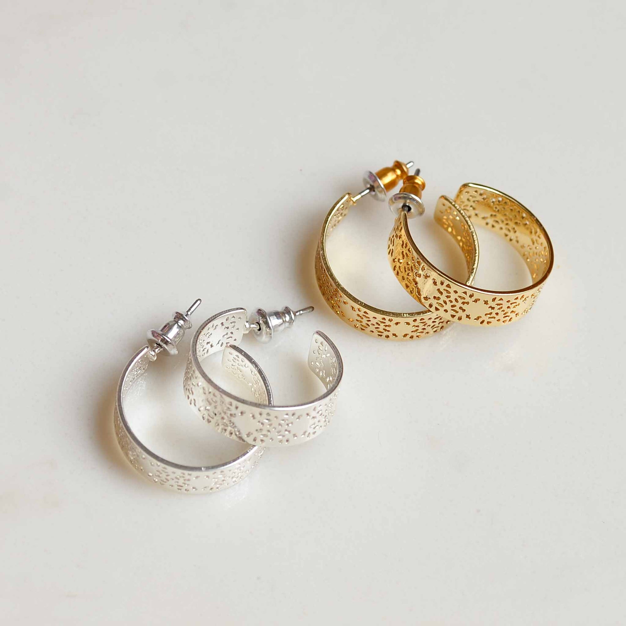 Pilgrim Carol Medium Hoop Earring