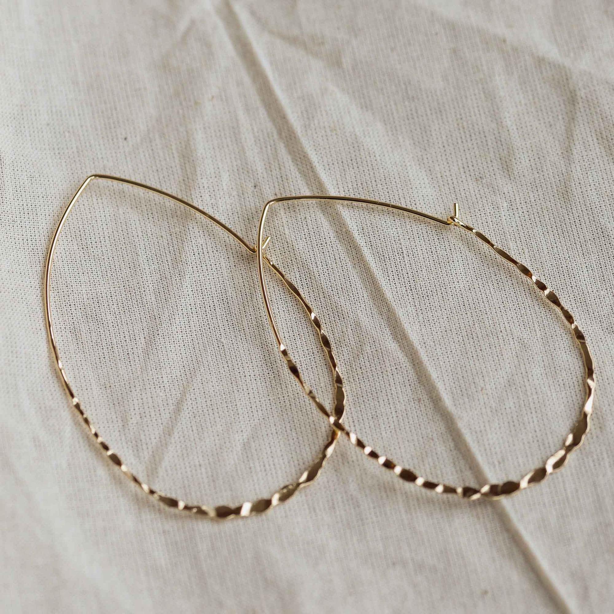 fabia gold hoop earrings