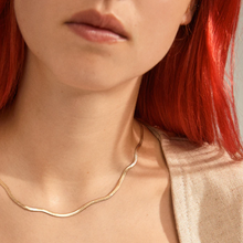 Load image into Gallery viewer, Joanna Flat Snake Chain Necklace / Colours