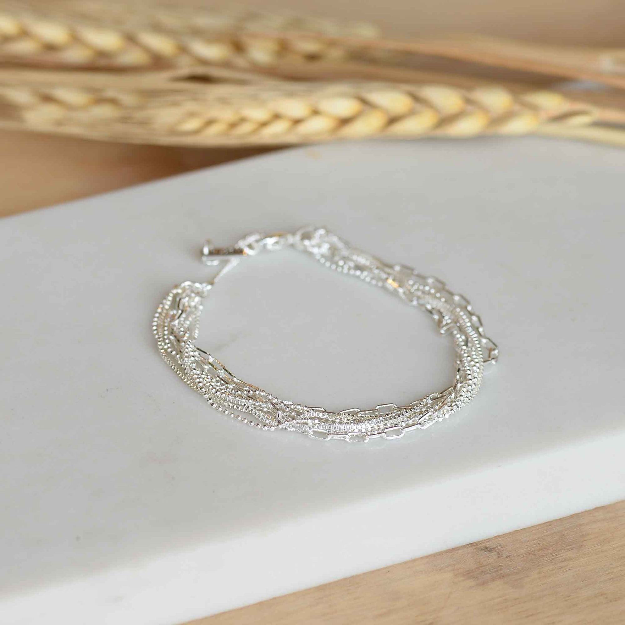    pilgrim-lily-chain-bracelet-in-silver-plating