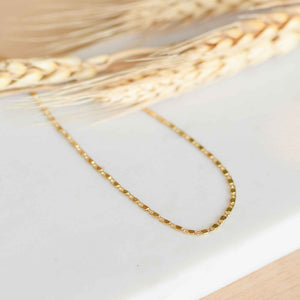 Pilgrim Parisa Flat Link Chain Necklace in Gold