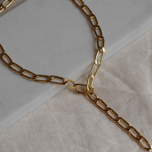 Precious Gold Open Curb Link Necklace