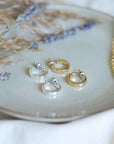 Pilgrim Efia Huggie Hoop Earring in Gold or Silver