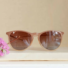 Load image into Gallery viewer, Pilgrim Vanille Gold-Plated Sunglasses brown