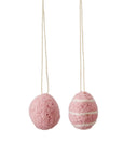 Felt Hanging Easter Eggs / Pink