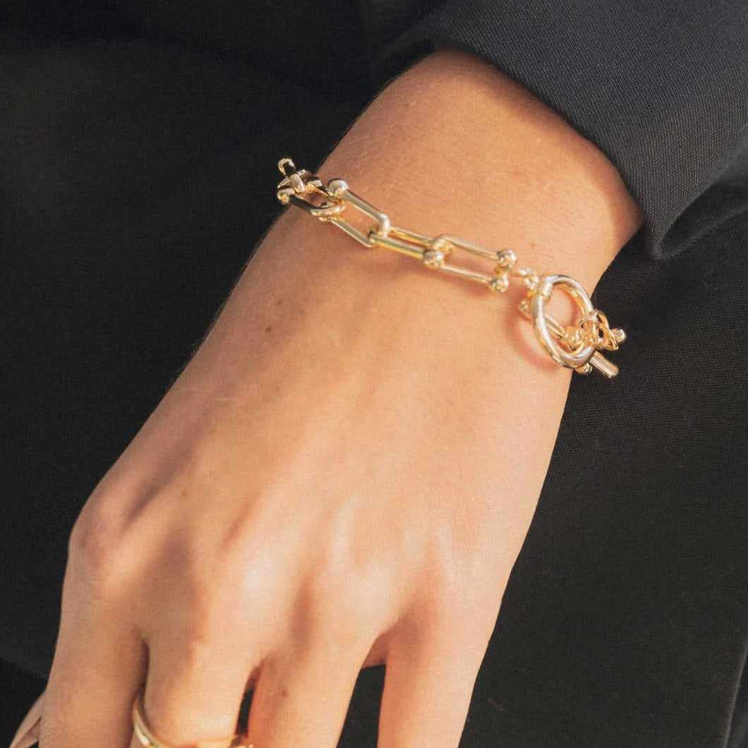 Big Metal London Renata Chunky Chain Bracelet