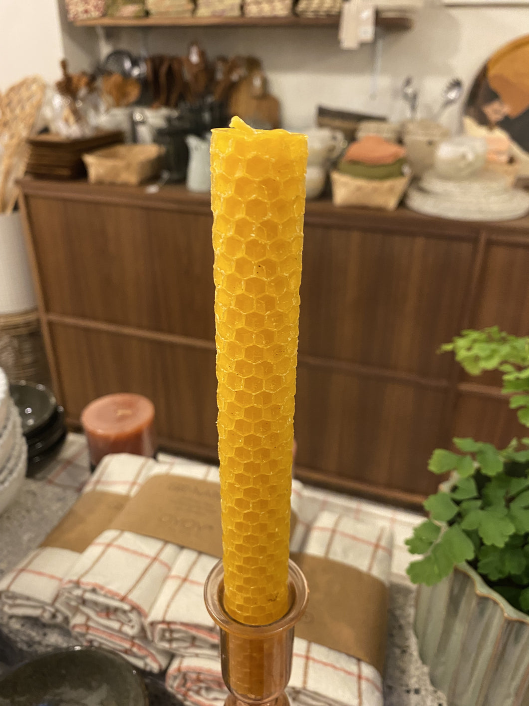 Honeycomb Beeswax Candle