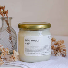 Load image into Gallery viewer, Wax + Wick Wild Woods and Fir Candle