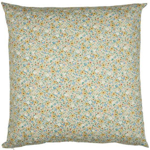 Yellow Vintage Floral Cushion / 60 x 60