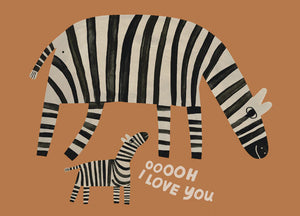 Mini Print Zebra Oooh I Love You